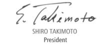 president SHIRO TAKIMOTO